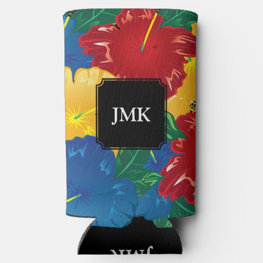 Exotic Tropical Hibiscus - Monogram (Achterkant)