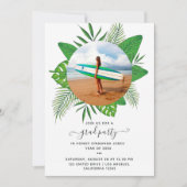 Exotic Tropical Island Graduation Party Invitation (Devant)