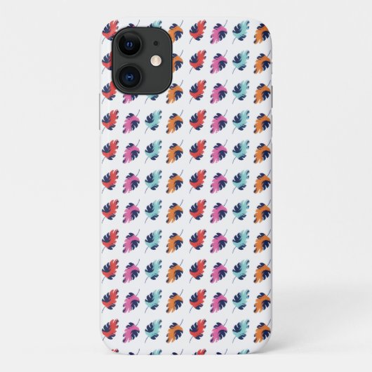 Exotic Tropical Summer Palms Leaves Pattern Case-Mate iPhone Case (Achterkant)