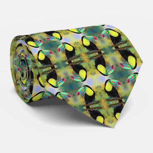 Exotic Tropical Toco Toucan Bird Cravate