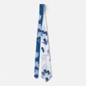 Exotic-White Parrot Blue tone Feathers Repeeert Stropdas (Achterkant)