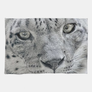 Exotic White Snow Leopard Theedoek