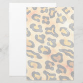 Exotic Wild Animal Leopard Skin Print Briefpapier (Voorkant / Achterkant)