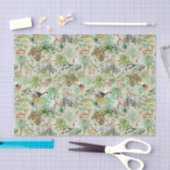 Exotic Wild Animals Oerwoud Fantasy Tissue Papier (Craft)