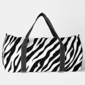 Exotic Zebra pattern Black and White Plunjezak (Voorkant)
