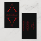 Exotica Curves Visitekaartje, rood Visitekaartje (Voorkant / Achterkant)