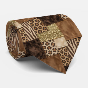 Exotique cravate Motif d'animal sauvage africain
