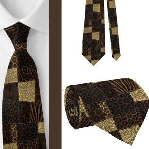 Exotique cravate Motif d'animal sauvage africain
