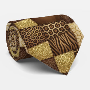 Exotique cravate Motif d'animal sauvage africain