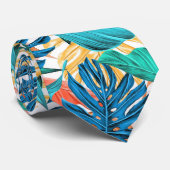 Exotiques feuilles tropicales cravate - Été (Roulé)