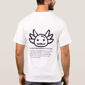 Exotisch Axolotl PET-ontwerp T-shirt (Achterkant)