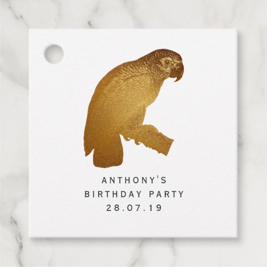 Exotisch bos bedankjes labels (Voorkant)