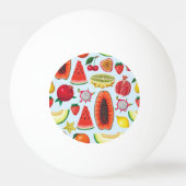 Exotisch fruit: trendy print naadloos. pingpongballen (Achterkant)