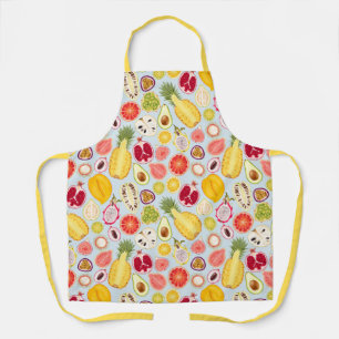 Exotisch fruitpatroon Apron Schort