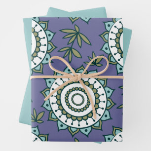 Exotisch gekleurd papier met platte vellen vellen