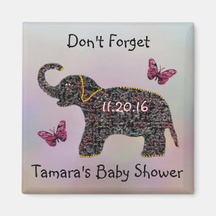 Exotisch juweel Olifant Save the Date Magnet Magneet