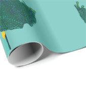 Exotisch kikkerpatroon cadeaupapier (Rol Hoek)