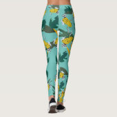 Exotisch kikkerpatroon leggings (Achterkant)