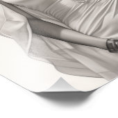 Exotisch Meisje op een Bank Foto Afdruk (Hoek)