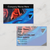 Exotisch motorrijtuigenthema visitekaartje (Voorkant / Achterkant)