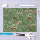 Exotisch Oerwoud Fantasy - Green Tissue Paper Tissuepapier (Craft)