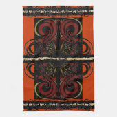 Exotisch Oranje handdoek (Verticaal)