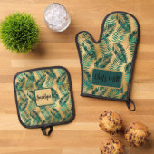 exotisch ovenwant & pannenlap set (Top down)