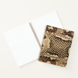 Exotisch slangenhuid dierenprint patroon modern st notitieboek