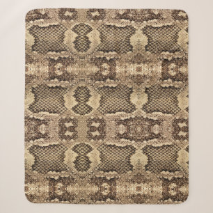 Exotisch slangenleer dierenprintpatroon modern en sherpa deken