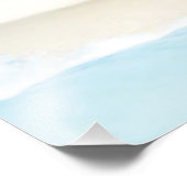 Exotisch strand foto afdruk (Hoek)