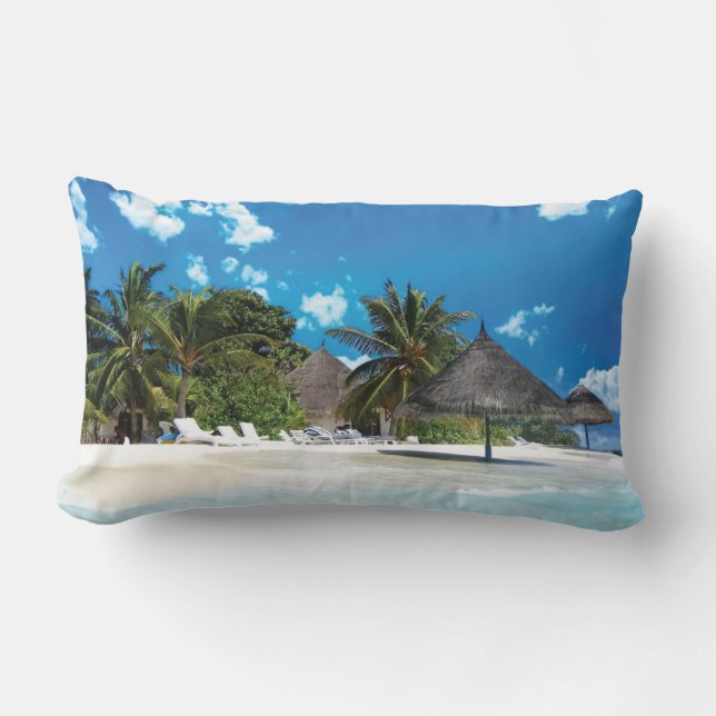 Exotisch strand kussen (Voorkant)