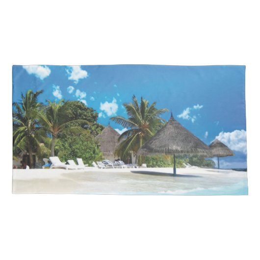 Exotisch strand kussensloop (Achterkant)