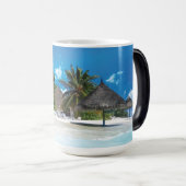 Exotisch strand magische mok (Voorkant rechts)