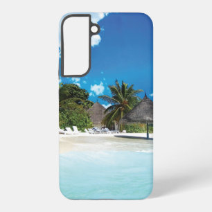 Exotisch strand samsung galaxy hoesje