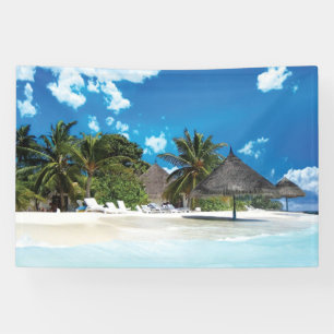 Exotisch strand spandoek