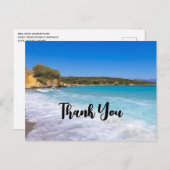 Exotisch strand tropisch eiland paradijs dank u briefkaart (Voorkant / Achterkant)