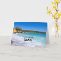 Exotisch strand tropisch eiland paradijs verjaarda