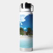 Exotisch strand waterfles (Achterkant)