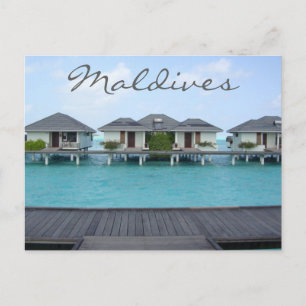 Exotisch Tropisch Eiland Malediven Strandbungalow Briefkaart