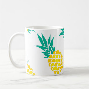 Exotische ananas: Geel genot. Koffiemok