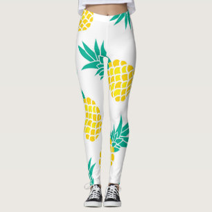 Exotische ananas: Geel genot. Leggings