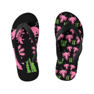 Exotische Axototl Salamander Kinder Teenslippers