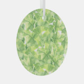 Exotische bladeren: naadloze Waterverf Glas Ornament (Voorkant Rechts)