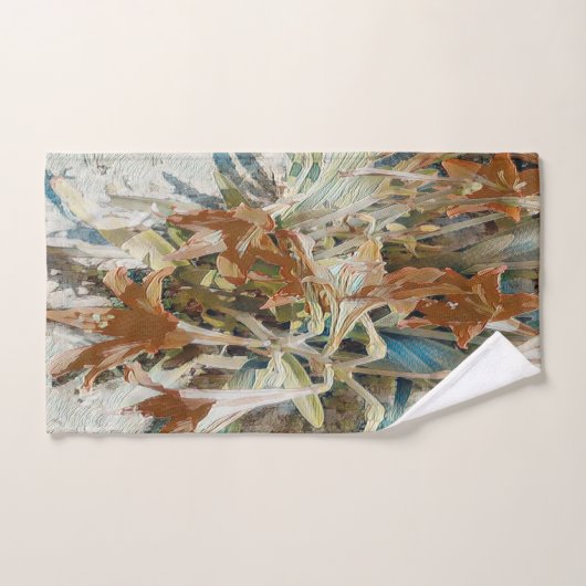 exotische bloem bad handdoek (Handdoek)