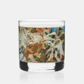 exotische bloem whisky glas (Achterkant)