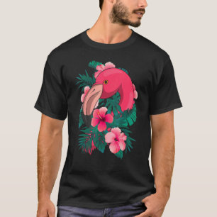 Exotische bloemen dierentuin vogel tropisch dier r t-shirt