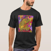 Exotische bloemen dierlijk reptielaar Floral Iguan T-shirt (Voorkant)