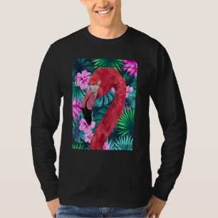 Exotische bloemen Dierlijke tropische vogelgriep R T-shirt