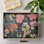 Exotische Bloemen in een Retro Botanische Tissuepapier (Geschenk)