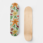 Exotische bloemen skateboard (Voorkant)
